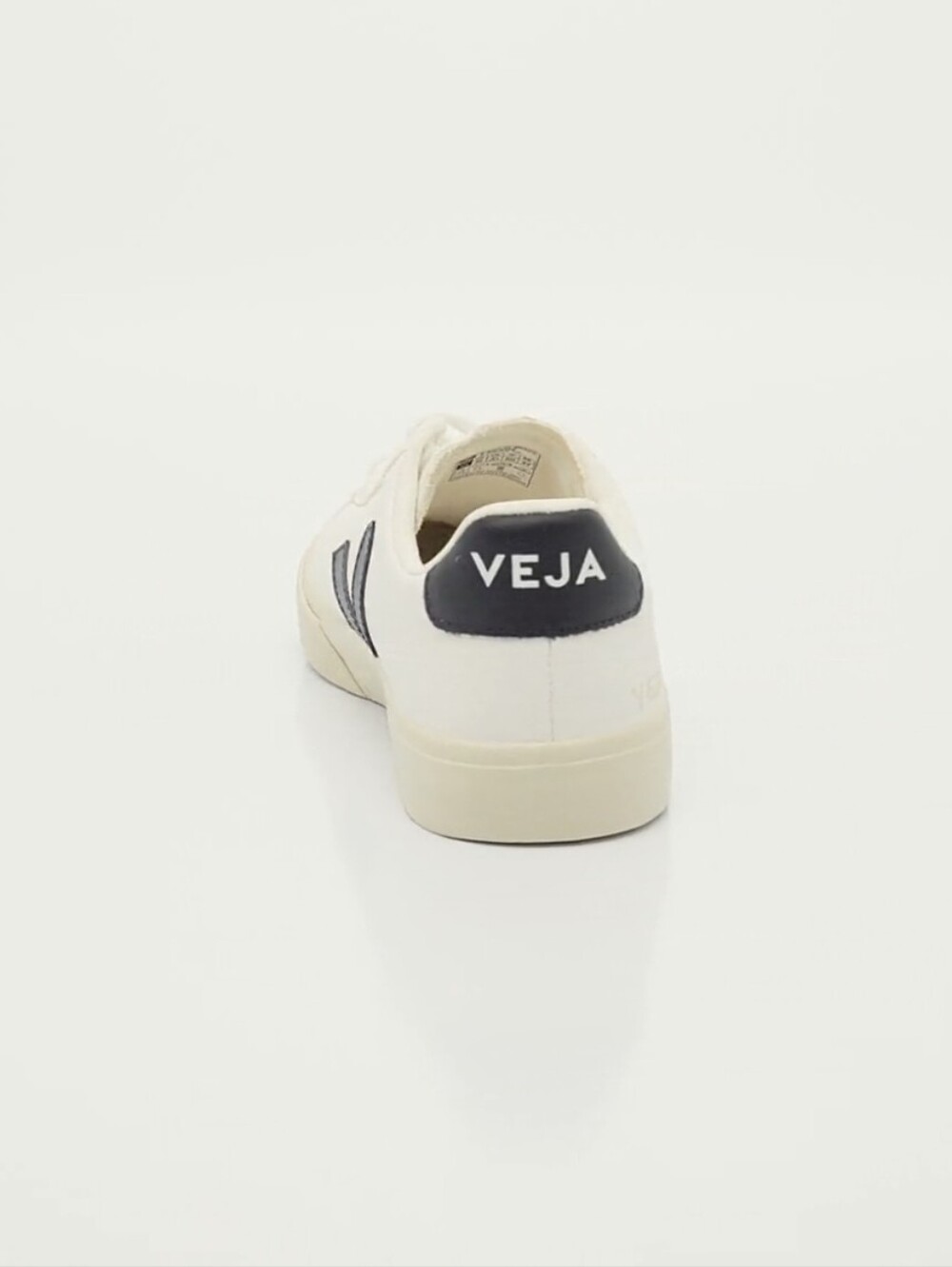 Veja Sneakers Campo White Black Leather Low Top Size 7 - Picture 3 of 15